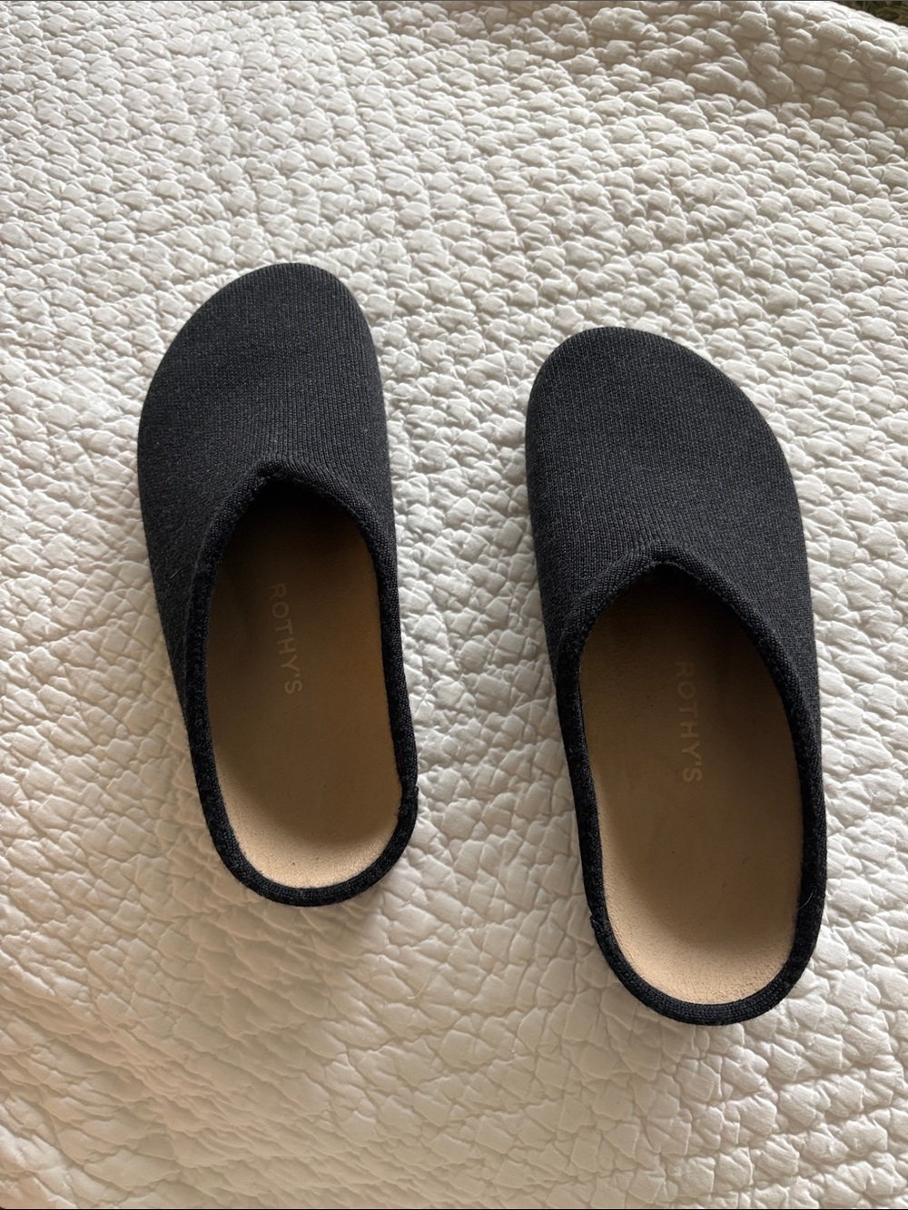 Rothy's Black Slip-On Mules